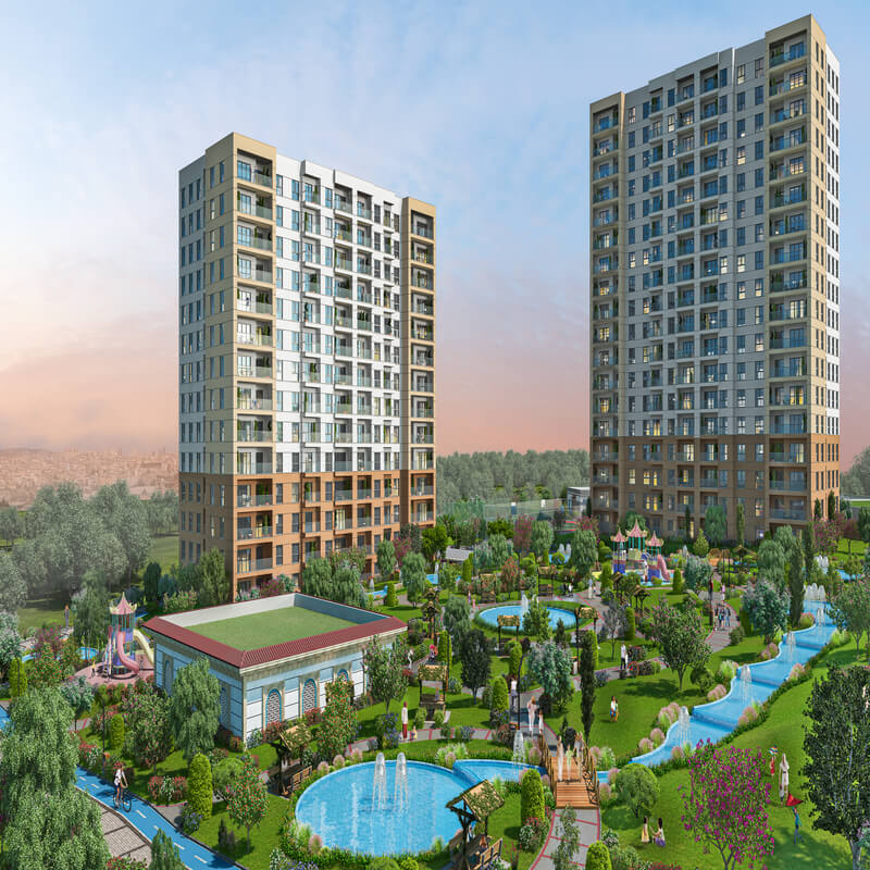 مشروع بيزيم إيفلار 10 – شقق سكنية ومحلات تجارية في سبارتاكوليه إسطنبول